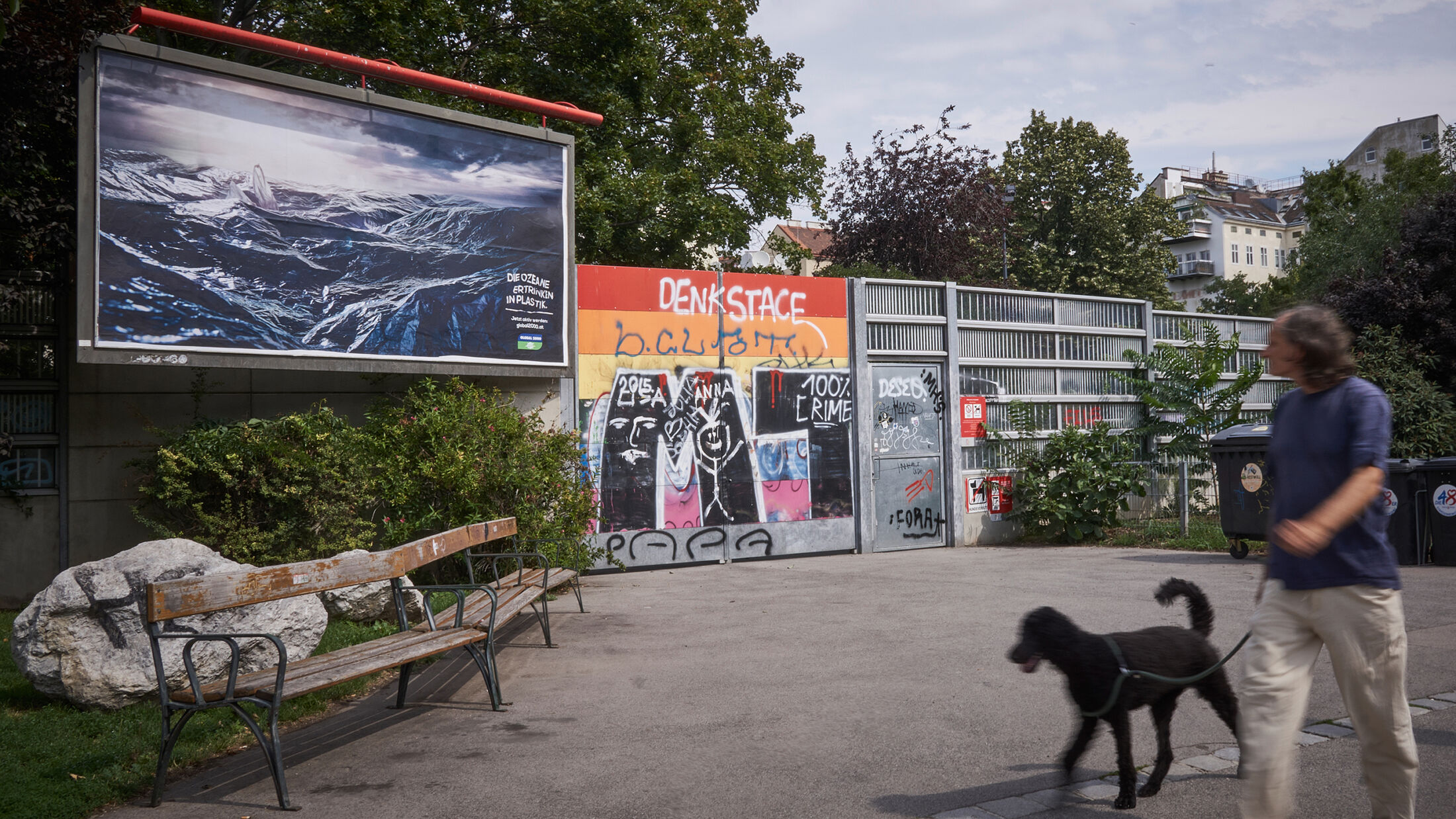 GLOBAL 2000 – PLASTIC OCEAN Plakat der Kampagne, Standort 3; ©Studio FREUDE