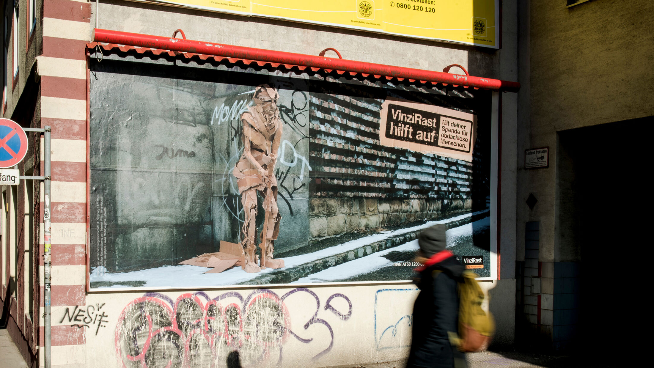 VinziRast hilft auf. Plakatfoto Sujet 5; ©Studio FREUDE