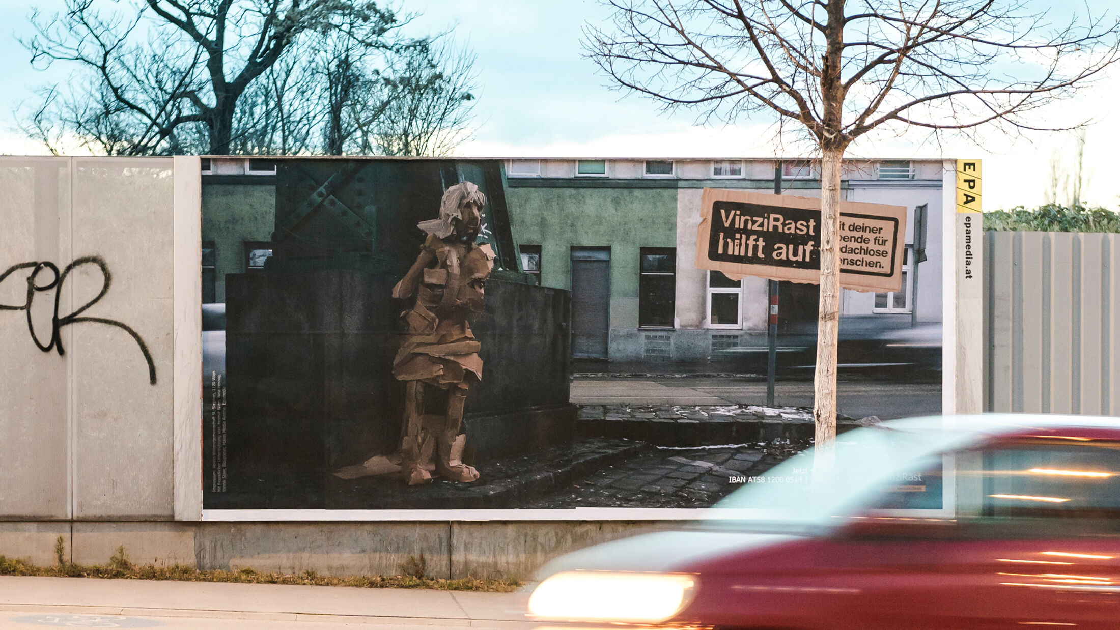 VinziRast hilft auf. Plakatfoto Sujet 3; ©Studio FREUDE
