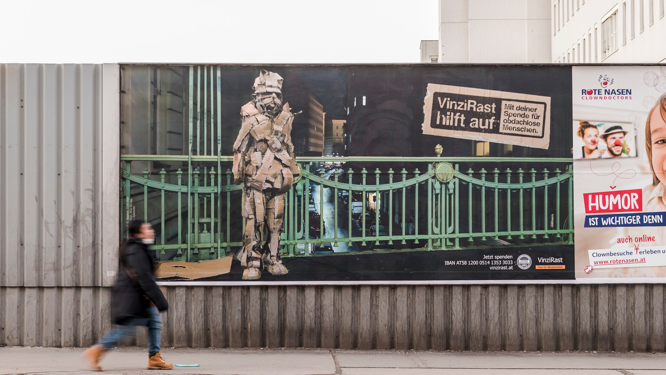 VinziRast hilft auf. Plakatfoto Sujet 1; ©Studio FREUDE